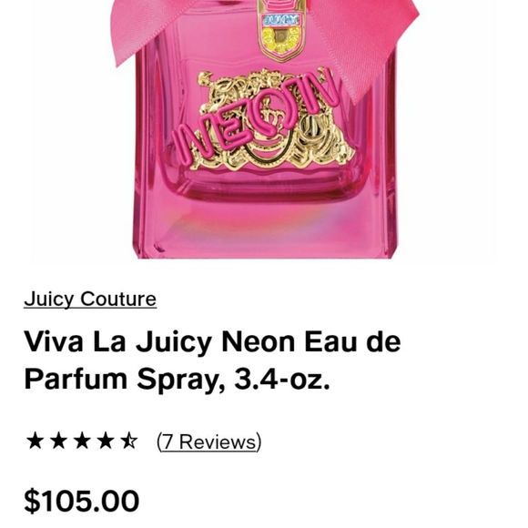 Like new juicy couture neon eau de perfume 3.4 ounces biggest bottle - Picture 1 of 9
